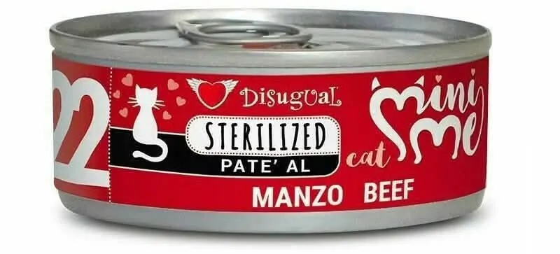 DISUGUAL GATTO MINIME ADULTO STERILIZZATO MANZO LATTINA 85 GR - immagine 1