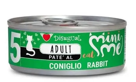 DISUGUAL GATTO MINIME (5) ADULTO CONIGLIO LATTINA 85 GR - immagine 1
