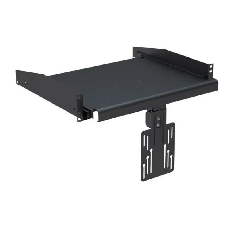 Vassoio scorrevole Kimex per armadio rack 19" con supporto per monitor 2U - immagine 1