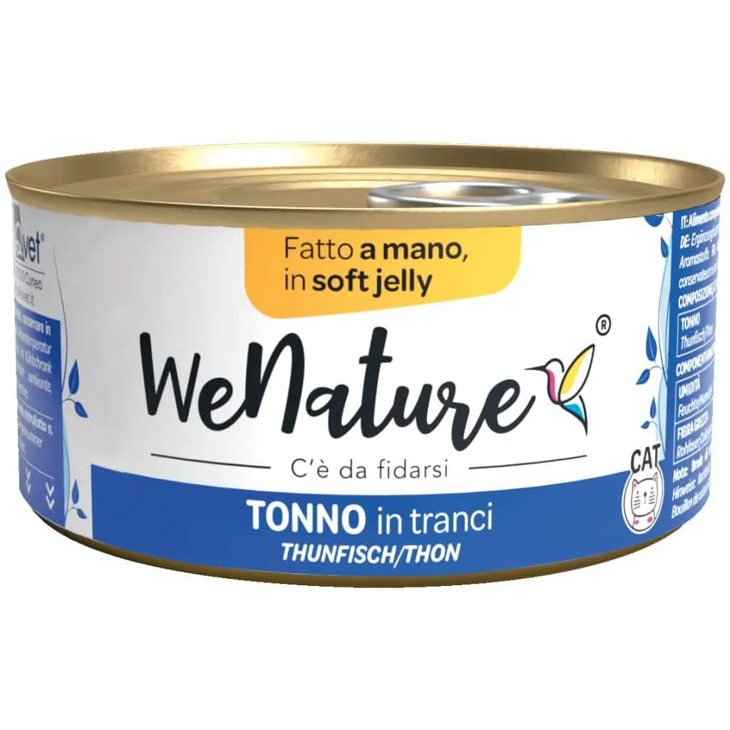 WENATURE GATTO LATTINA IN JELLY ADULTO TONNO IN TRANCI 85 GR - immagine 1