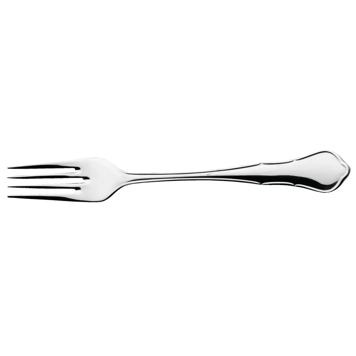12x VEGA Forchetta per il pesce Chippendale; 18.5 cm (L); argento, manico argento; 12 pz. / Pacco - immagine 1