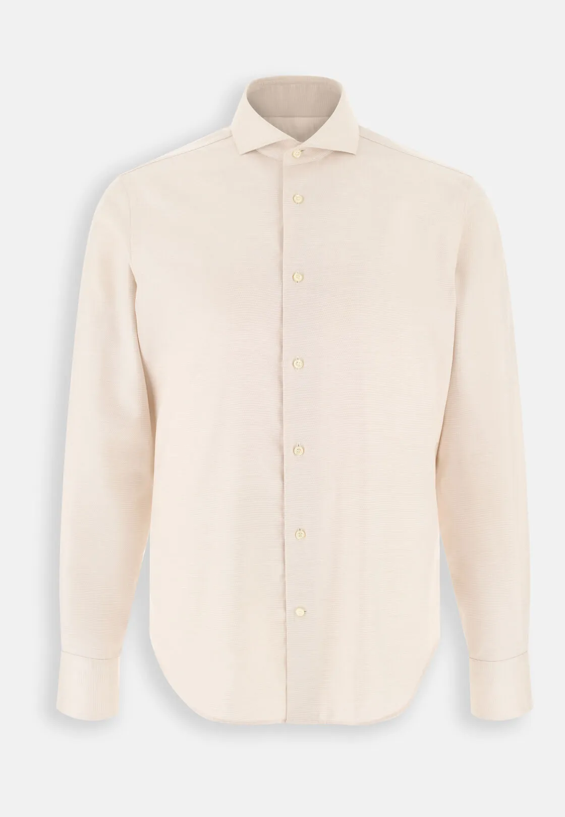 Boggi, Camicia In Dobby In Cotone Non-iron Slim Fit, Uomo, Sabbia, Taglia: 41 - immagine 6