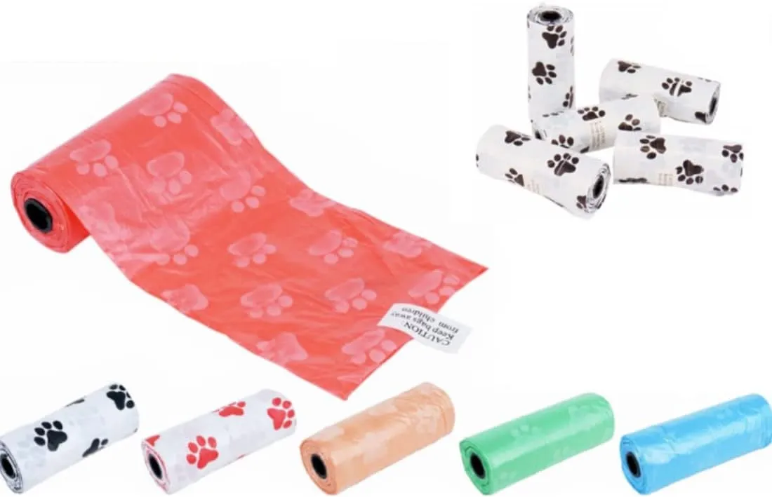 Sacchetti Pupu Cane Gatto, Pacco da 720 Pz (48 Rotoli x 15 Pz), Multi Colore Casuale Misura 32x22 cm, per Feci Bisogni Cani Gatti Animali Adulti Medi Cuccioli, Spessi Resistenti a Prova di Perdite - immagine 5