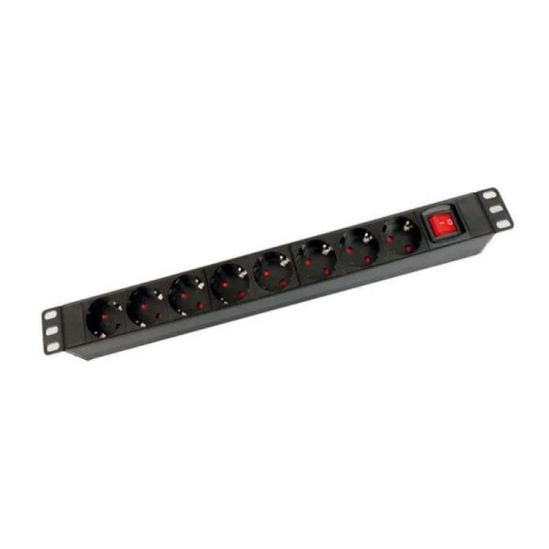 Presa per Rack 19" Kimex 8 Interruttore 1U - immagine 1