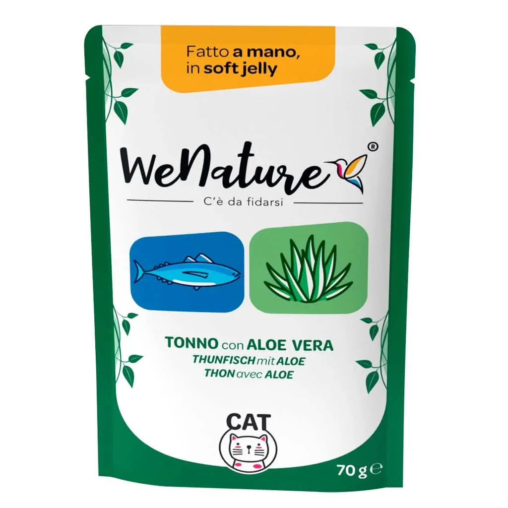 WENATURE GATTO BUSTA IN JELLY ADULTO TONNO & ALOE 70 GR - immagine 1
