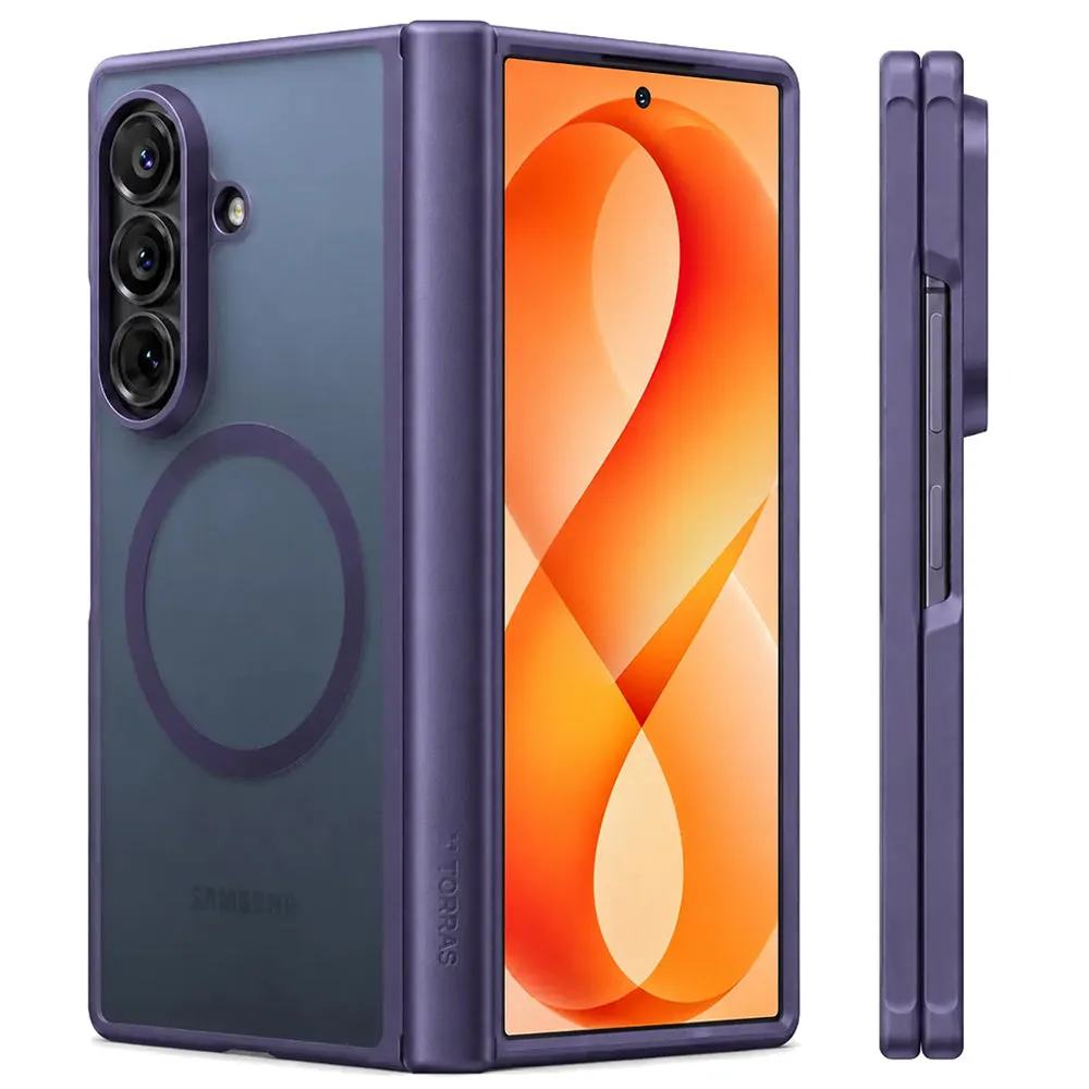 Custodia MagSafe per Samsung Galaxy Z Fold8 Ultra F976, Torras, Guardian, Viola Scuro - immagine 1