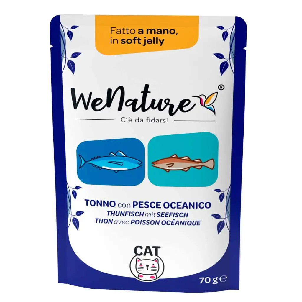 WENATURE GATTO BUSTA IN JELLY ADULTO TONNO & PESCE OCEANICO 70 GR - immagine 1
