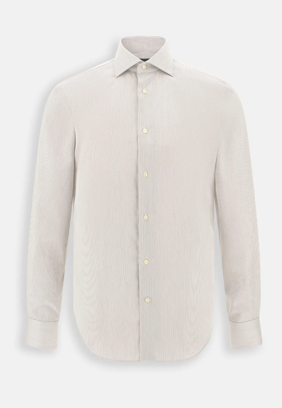 Boggi, Camicia A Righe In Cotone Non-iron Regular Fit, Uomo, Marrone, Taglia: 42 - immagine 6