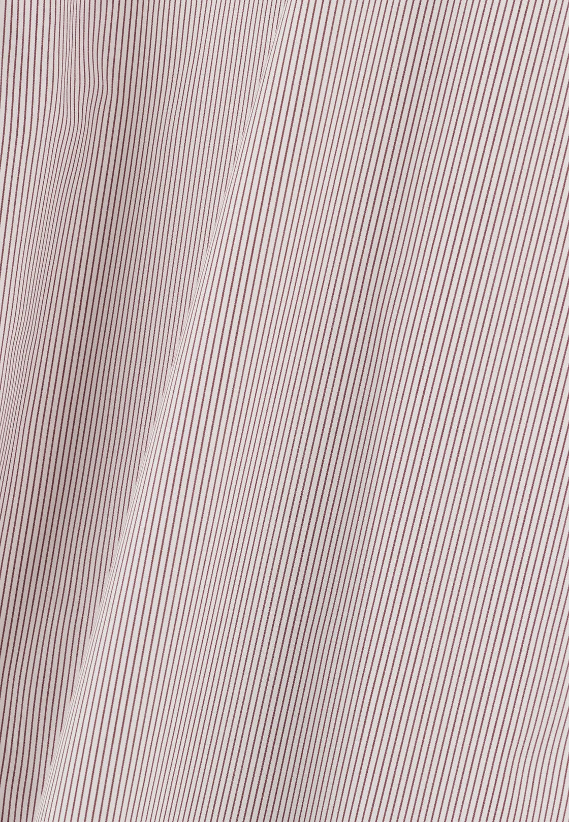 Boggi, Camicia A Righe In Cotone Non-iron Slim Fit, Uomo, Burgundy, Taglia: 37 - immagine 5
