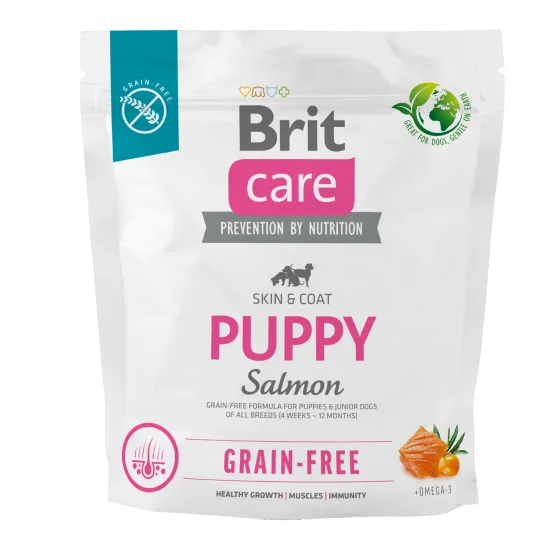 BRIT CARE CANE GRAIN FREE PUPPY SALMON 1 KG - immagine 1