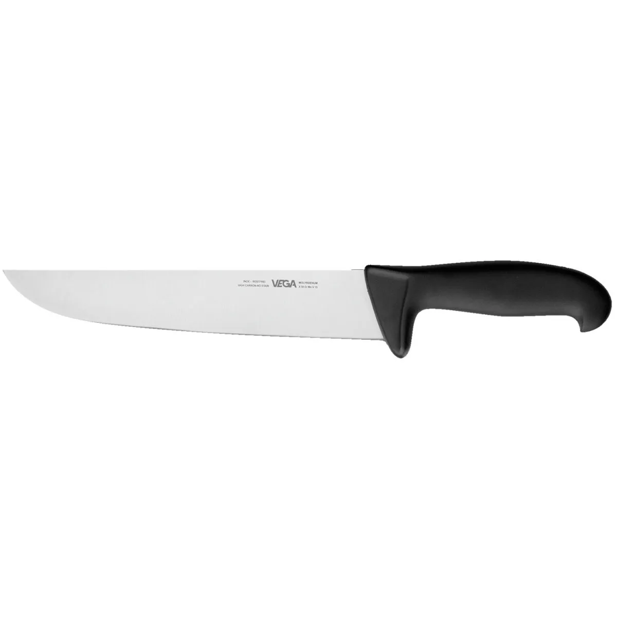 VEGA Coltello carne Messina; lunghezza lama 24 cm, 38 cm (L); nero/argento - immagine 1