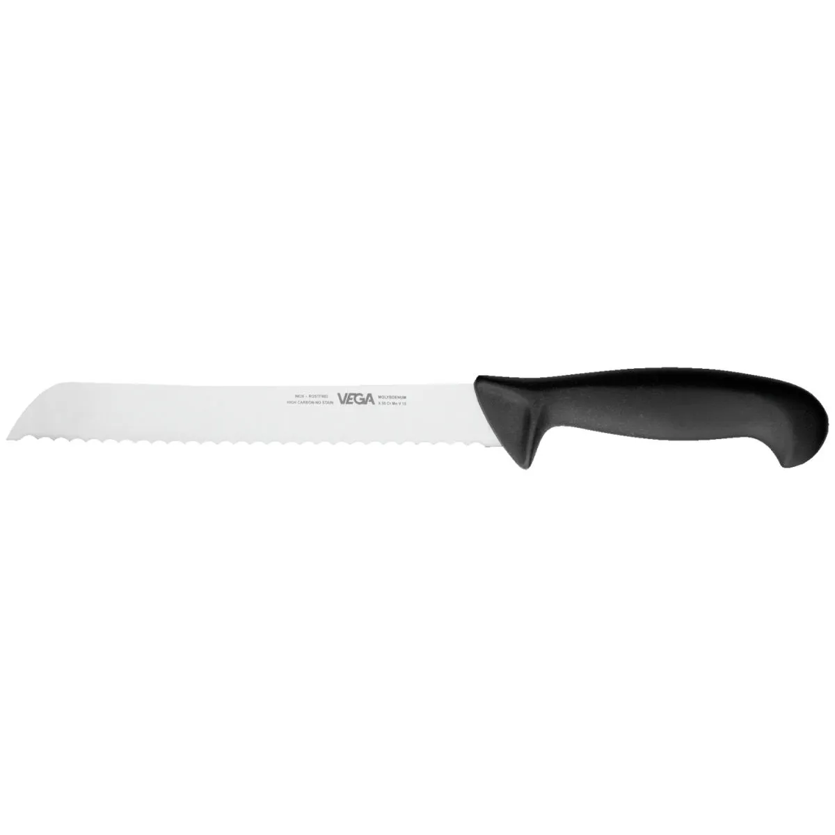 VEGA Coltello pane Messina; lunghezza lama 20 cm, 33.5 cm (L); nero/argento - immagine 1