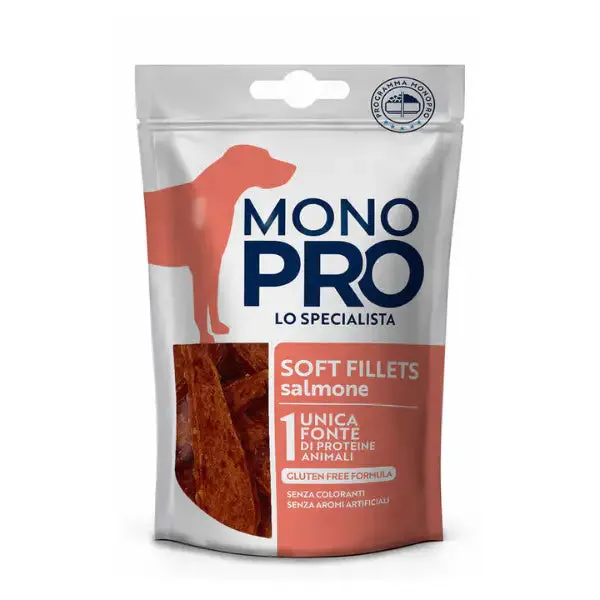 Monopro lo specialista Dog Adult Snack soft fillets 80 gr Salmone - immagine 1