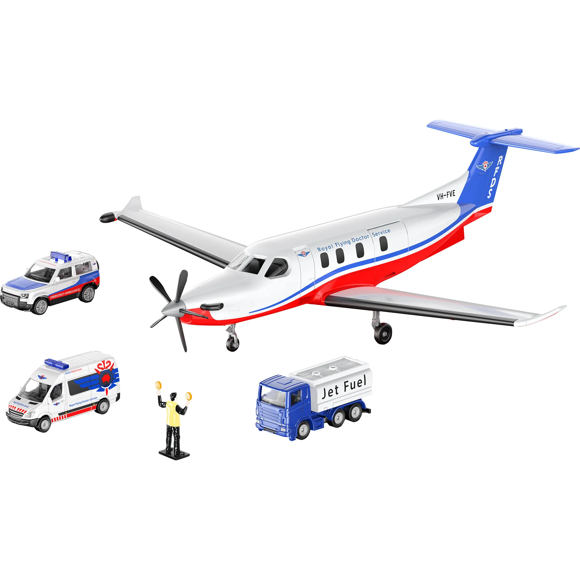 SUPER Pilatus PC-12 Pro "Flying Doctors" con accessori, Veicolo modello - immagine 1