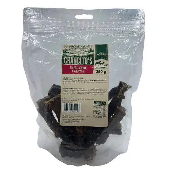 Crancito's snack naturale Dog Adult Trippa bovina 250 gr - immagine 1