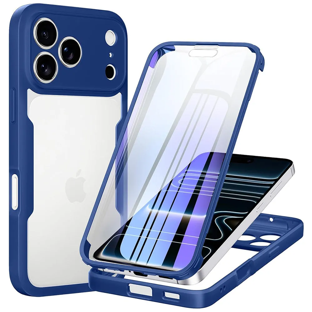 Custodia per Apple iPhone 18 Pro / 17 Pro, Techsuit, ColorVerse 360, Blu - immagine 1