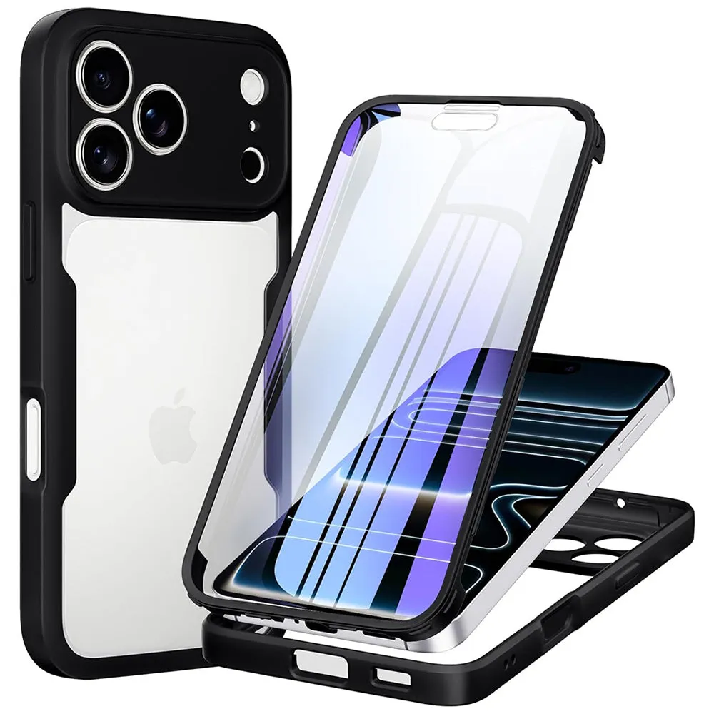 Custodia per Apple iPhone 18 Pro / 17 Pro, Techsuit, ColorVerse 360, Nera - immagine 1