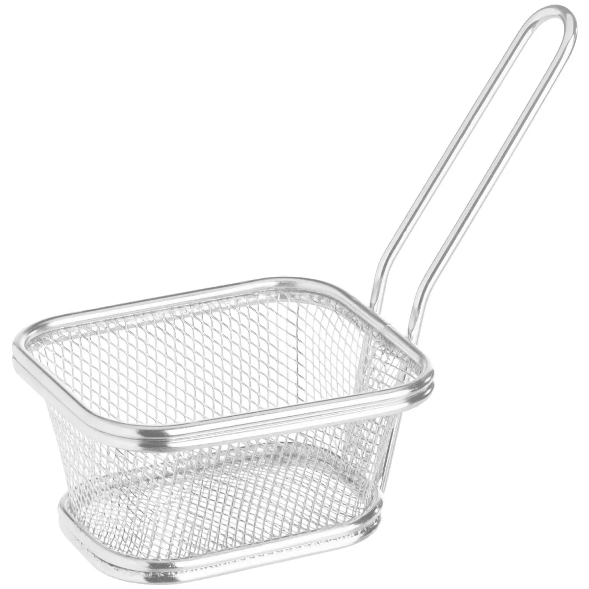 VEGA Cestino per fritti Niragua piccolo, rettangolare; 10.5x9x5.5 cm (LxLxH); argento; rettangolare - immagine 1