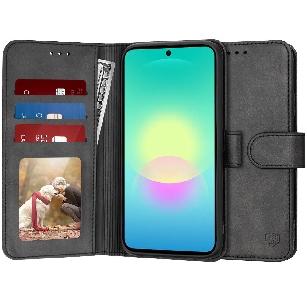 Custodia per Samsung Galaxy A27 5G, Techsuit, Diary Book, Nera - immagine 1
