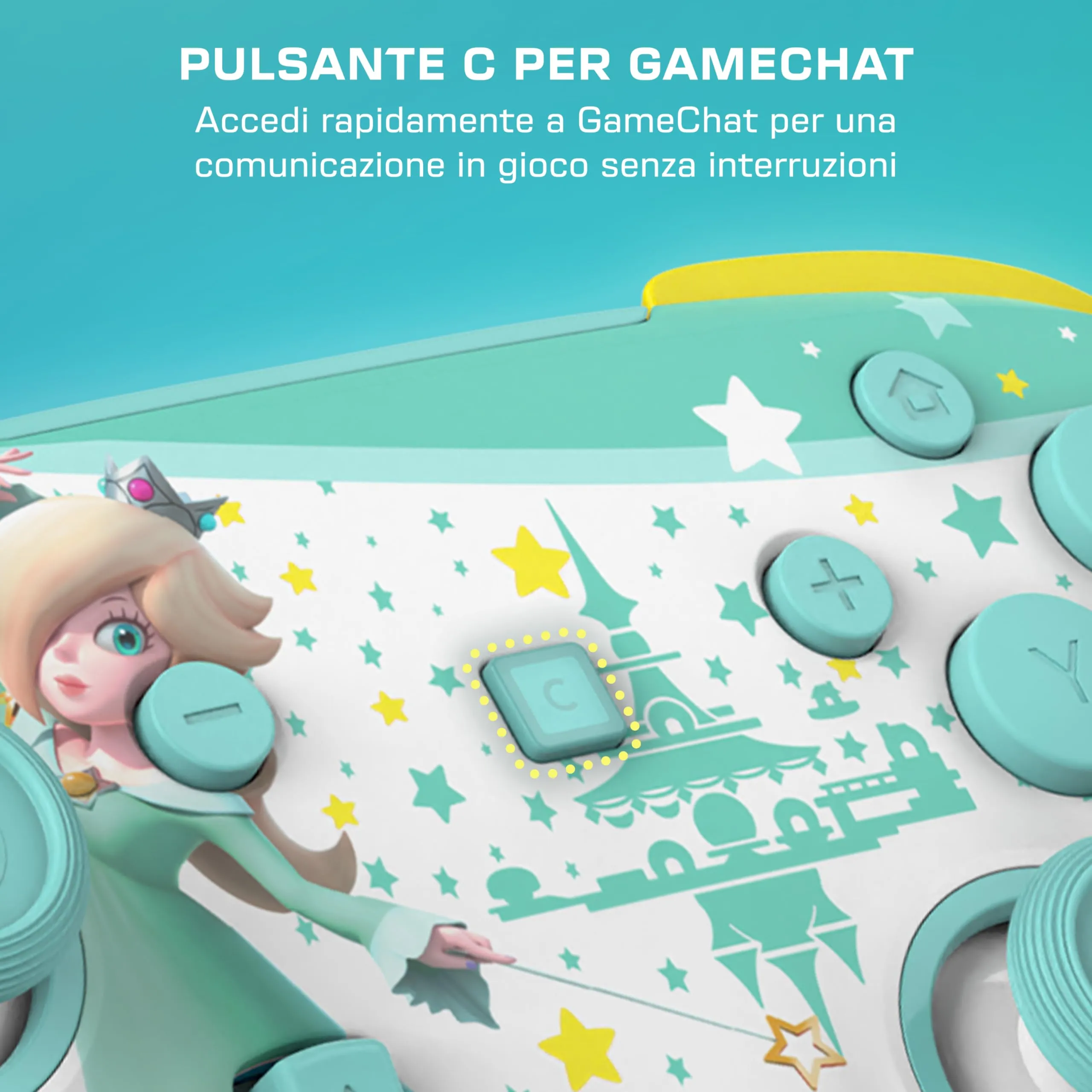 Turtle Beach Rematch Controller gaming wireless: Rosalina Nintendo Switch 2 - immagine 9