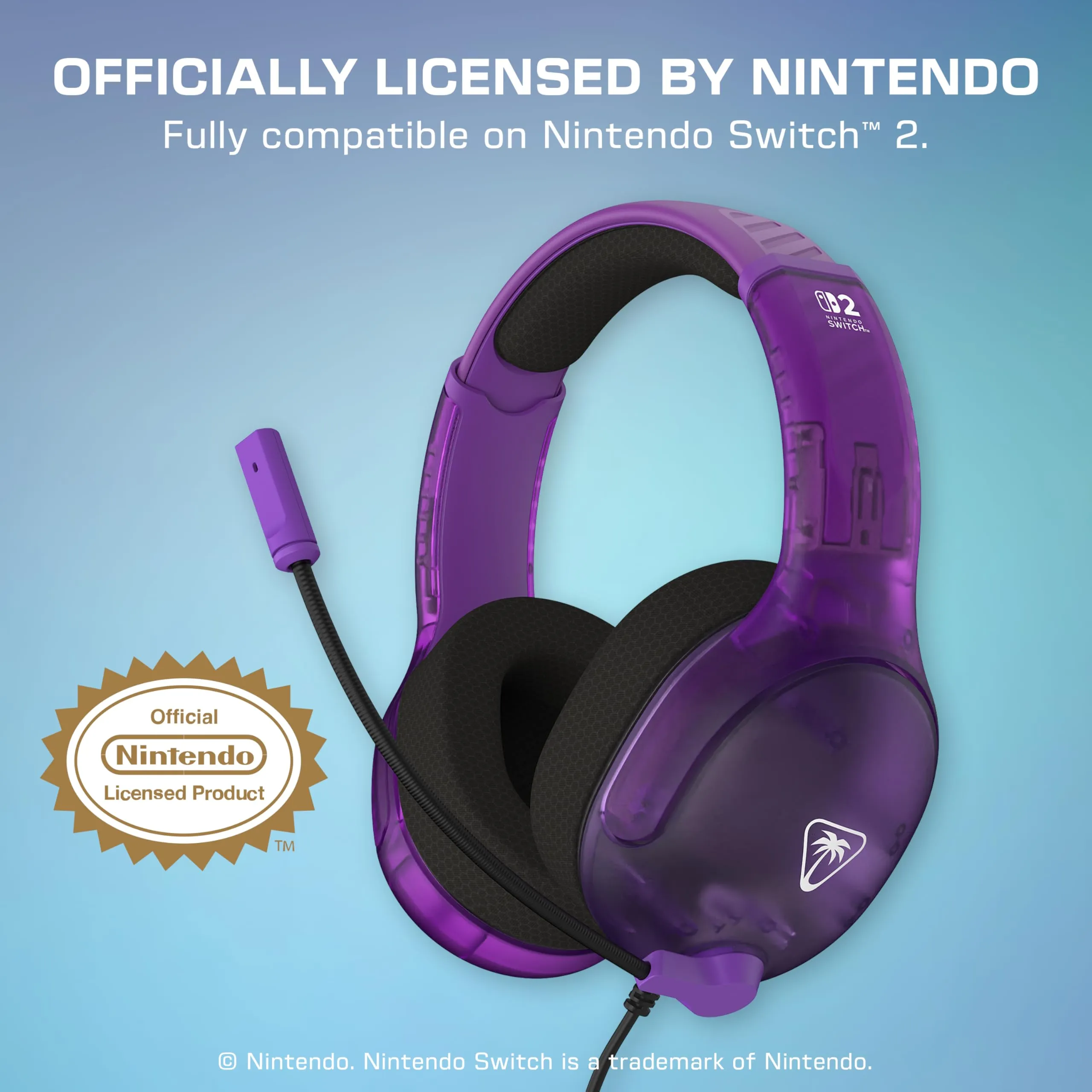 Turtle Beach Airlite Fit Cuffie con cavo Fantasma viola, Nintendo Switch 2 - immagine 2