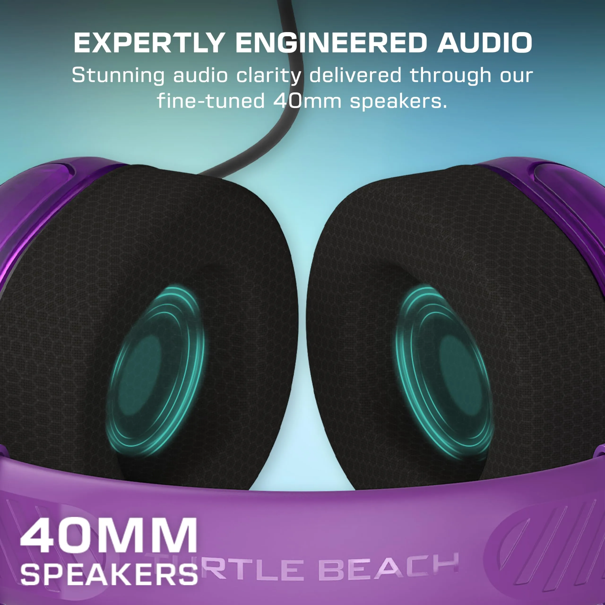 Turtle Beach Airlite Fit Cuffie con cavo Fantasma viola, Nintendo Switch 2 - immagine 5