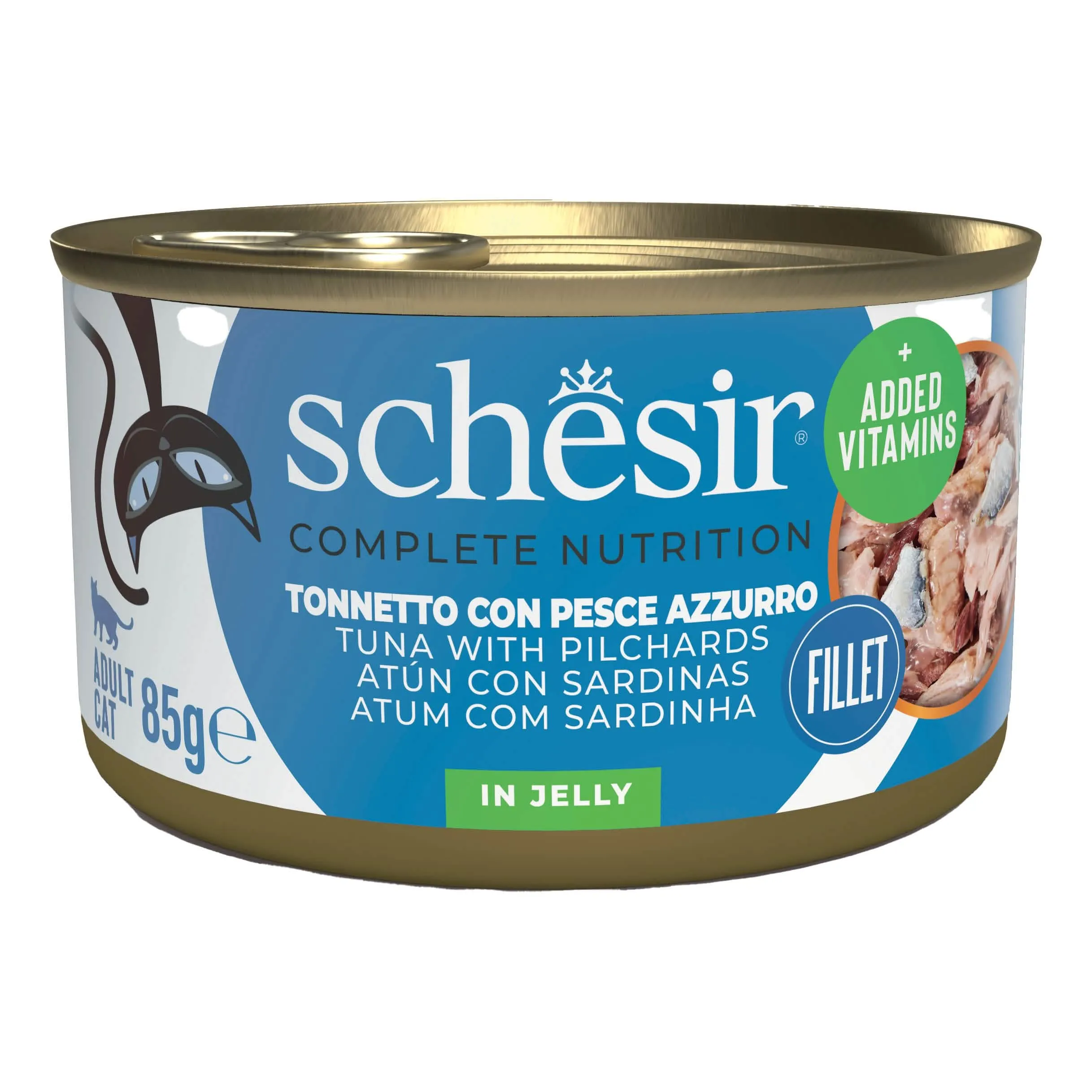 Schesir cat tonno pesce azzurro lattina 85g - immagine 1