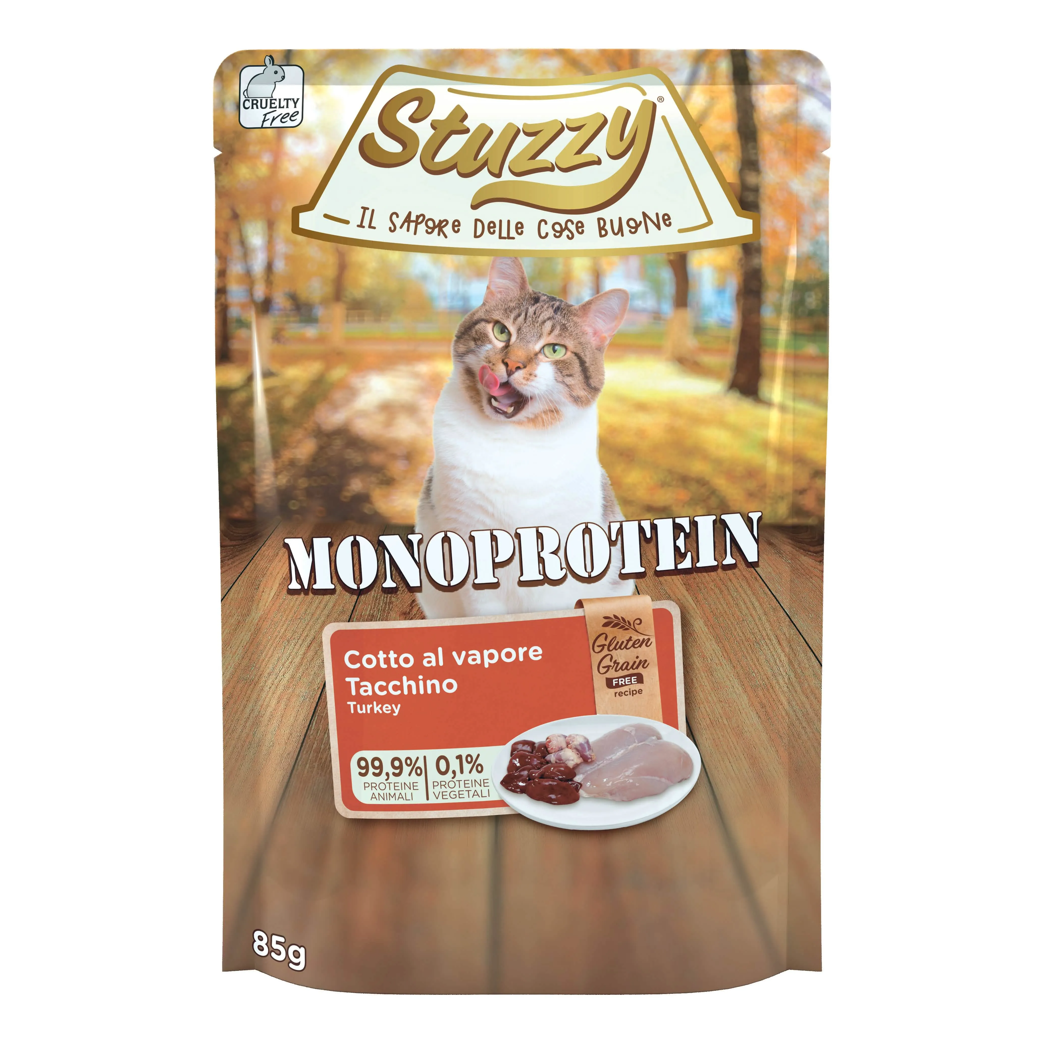 Stuzzy cat monoprotein tacchino 85g - immagine 1