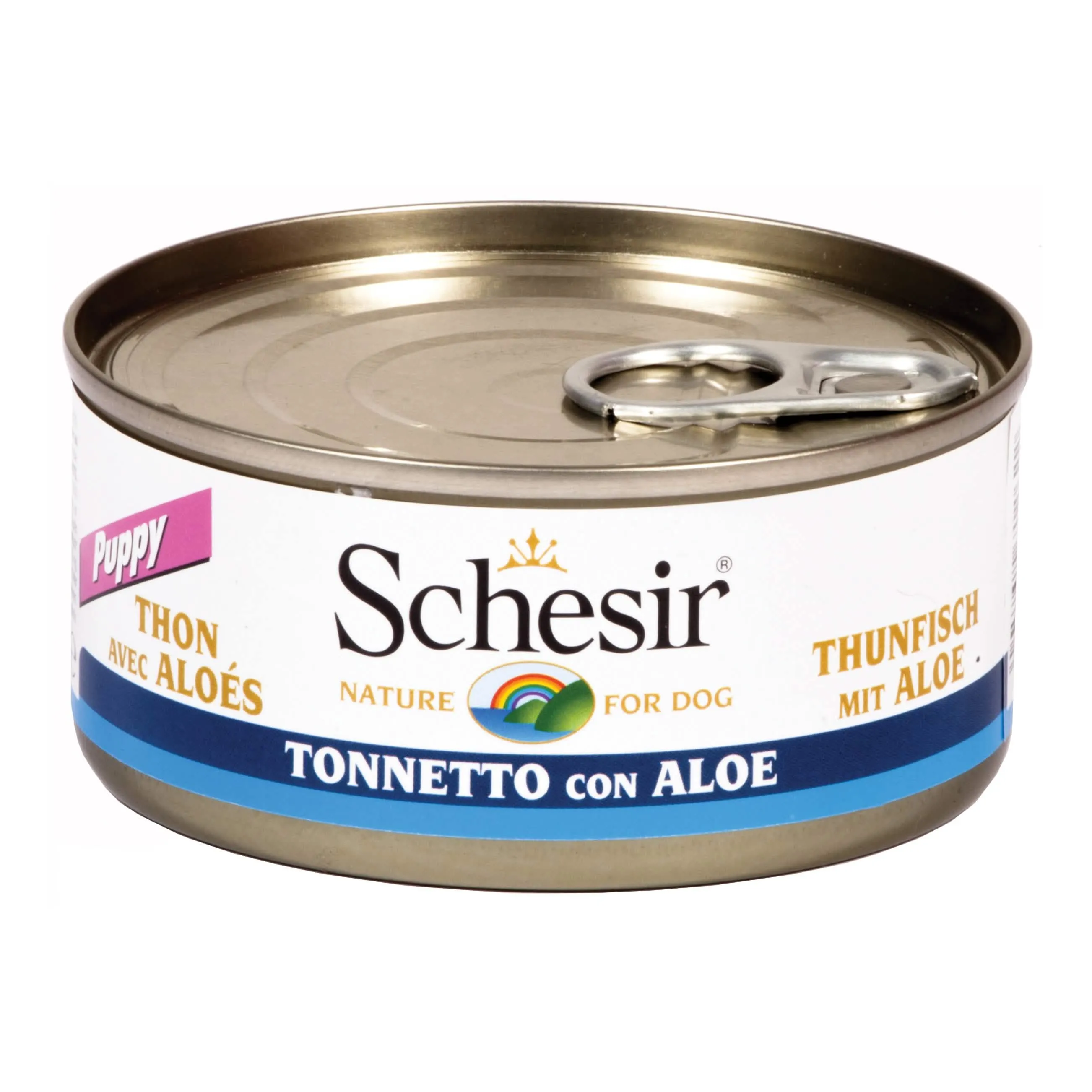 Schesir puppy tonnetto con aloe 150 g - immagine 1
