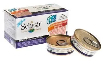 Schesir cat filetti tonnetto con manzo multipack 6x50 g - immagine 1