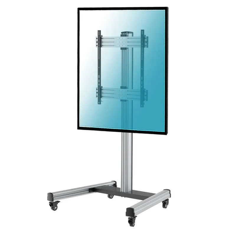 Supporto Mobile da Pavimento Kimex per TV 60"-100" Modalità Verticale VESA 800x600 Max 150Kg - immagine 1