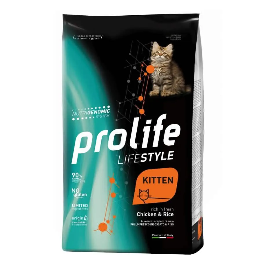 Prolife cat lifestyle kitten chicken & rice 400 g - immagine 1