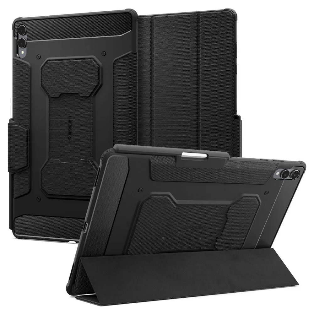 Custodia per Samsung Galaxy Tab S11 Ultra, Spigen, Rugged Armor Pro, Nera ACS10150 - immagine 1