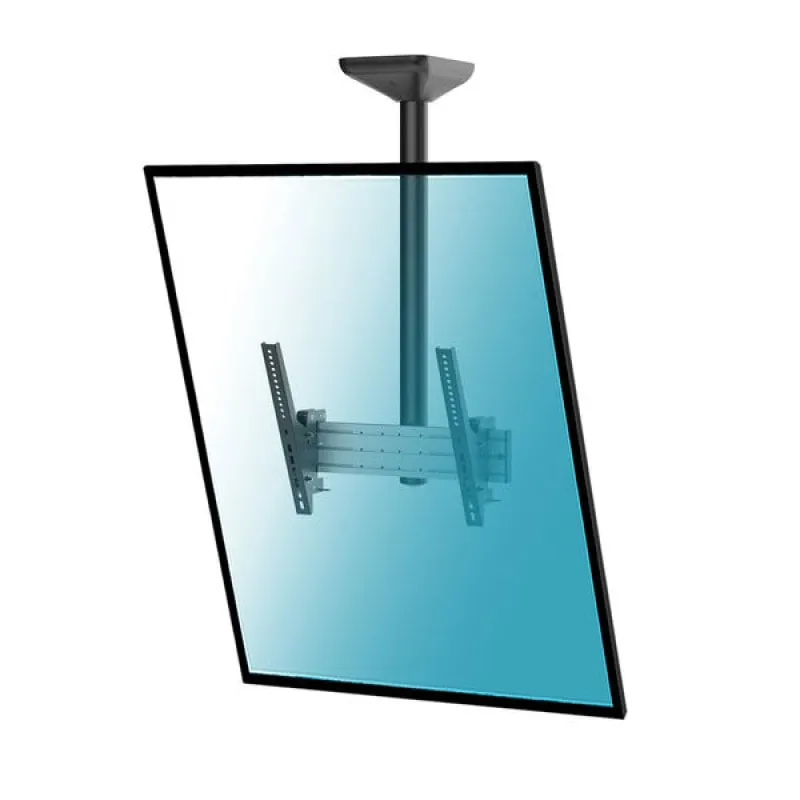 Kimex Supporto da Soffitto Inclinabile per TV 43"-75" Modalità Verticale Altezza 100cm VESA 400x400 Max 50Kg - immagine 1