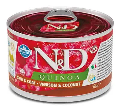 N&D Quinoa Skin & Coat Venison & Coconut 140 g - immagine 1