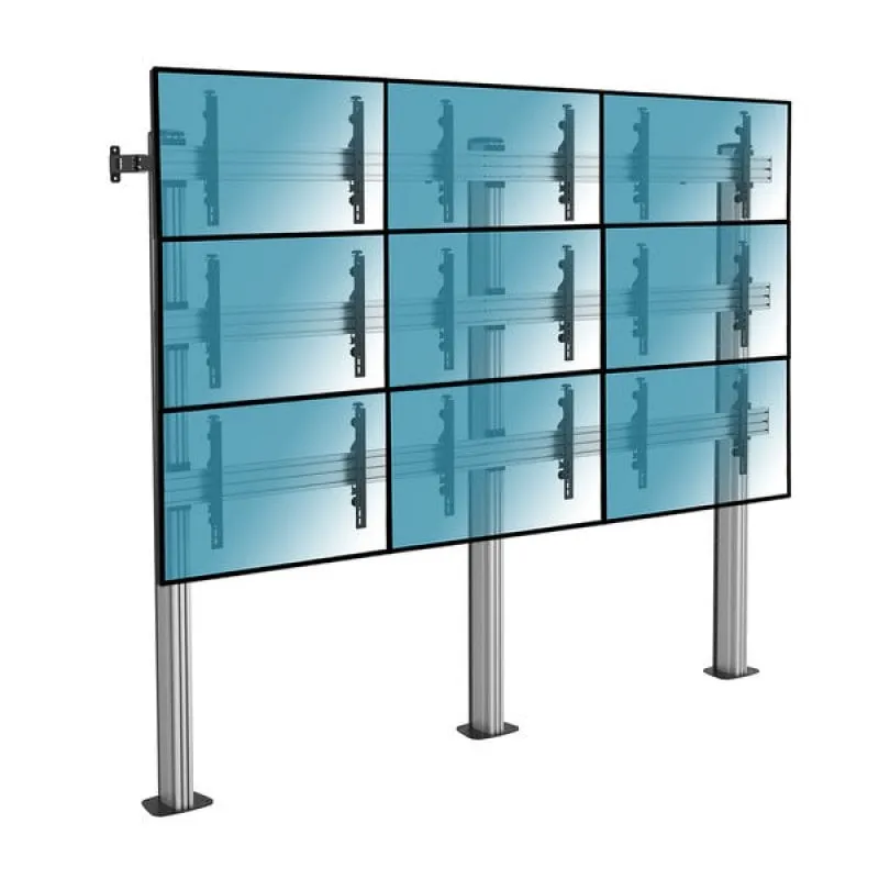 Supporto da Terra Kimex Avvitabile per 9 Schermi TV 45"-50" VESA 600x400 Max 50Kg - immagine 1