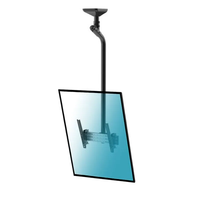 Kimex Supporto da Soffitto Inclinabile per TV 43"-75" Modalità Verticale Altezza 175cm VESA 400x400 Max 50Kg - immagine 1