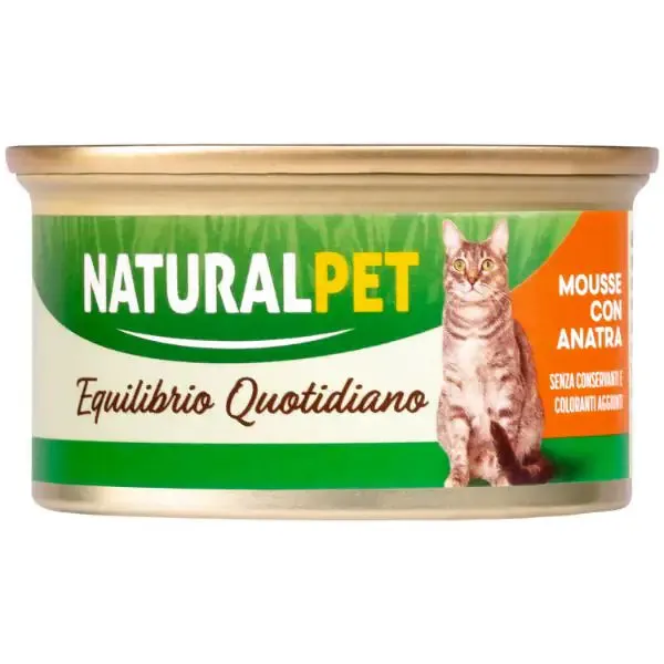 NaturalPet Cat Adult Mousse Equilibrio Quotidiano 85 gr Anatra - confezione da 6 pezzi - immagine 1