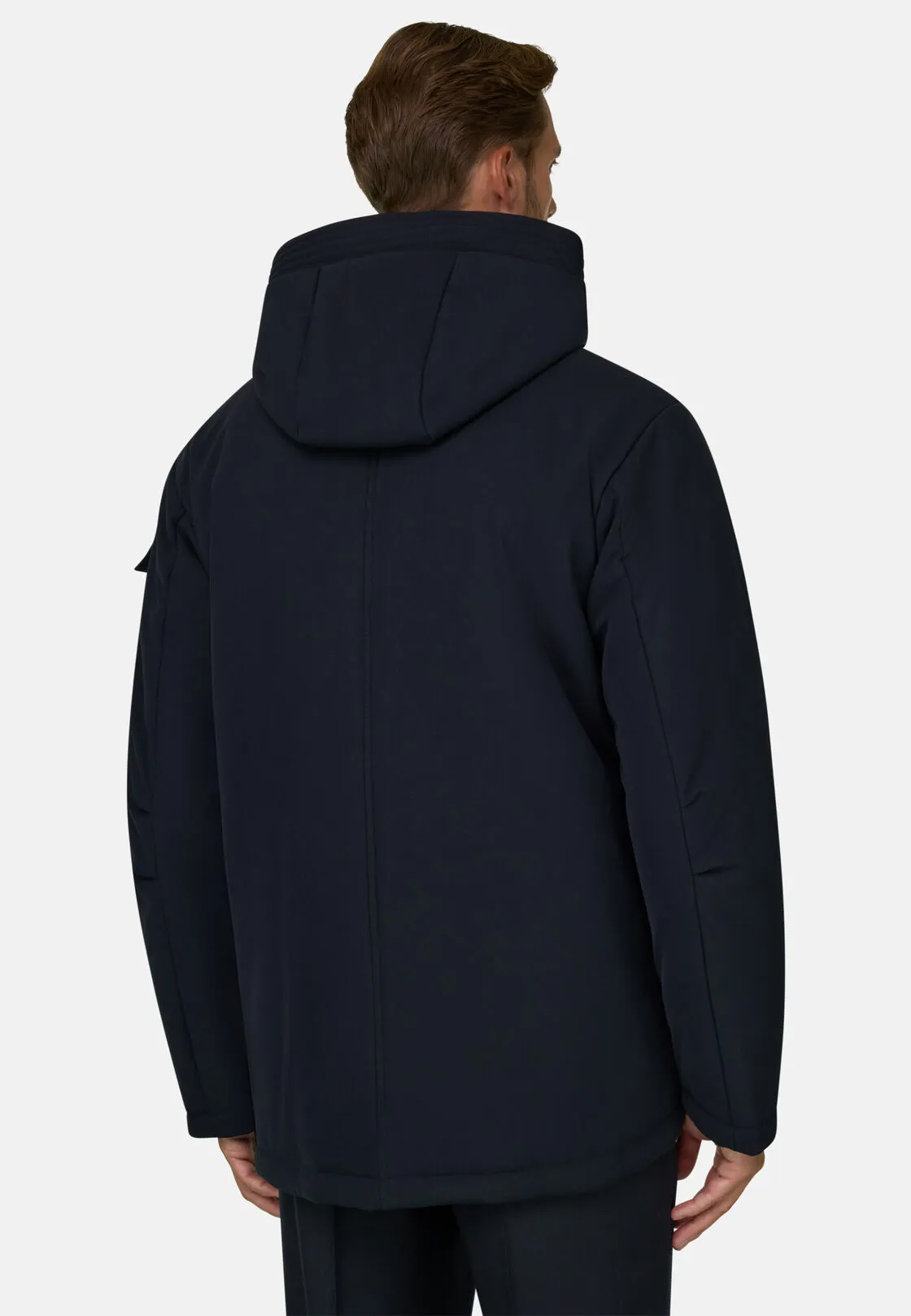 Boggi, Parka Imbottito In Tessuto Tecnico B Tech, Uomo, Navy, Taglia: XXL - immagine 4