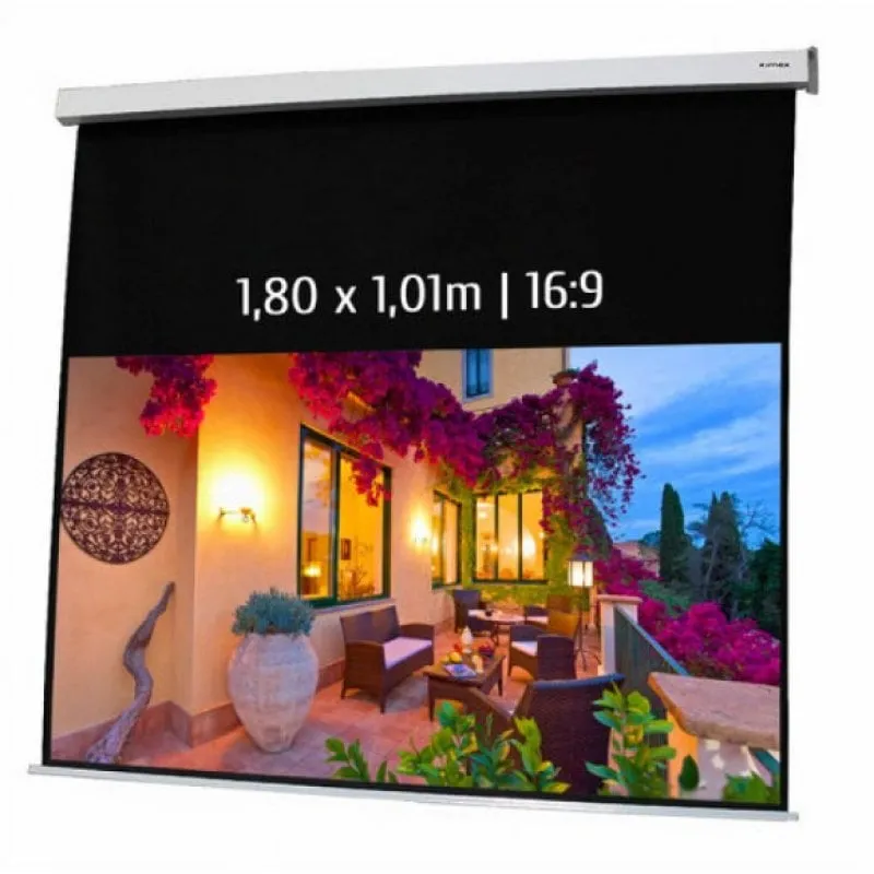 Schermo per proiezioni Kimex Elettrico 1,80x1,01m Formato 16:9 - immagine 1