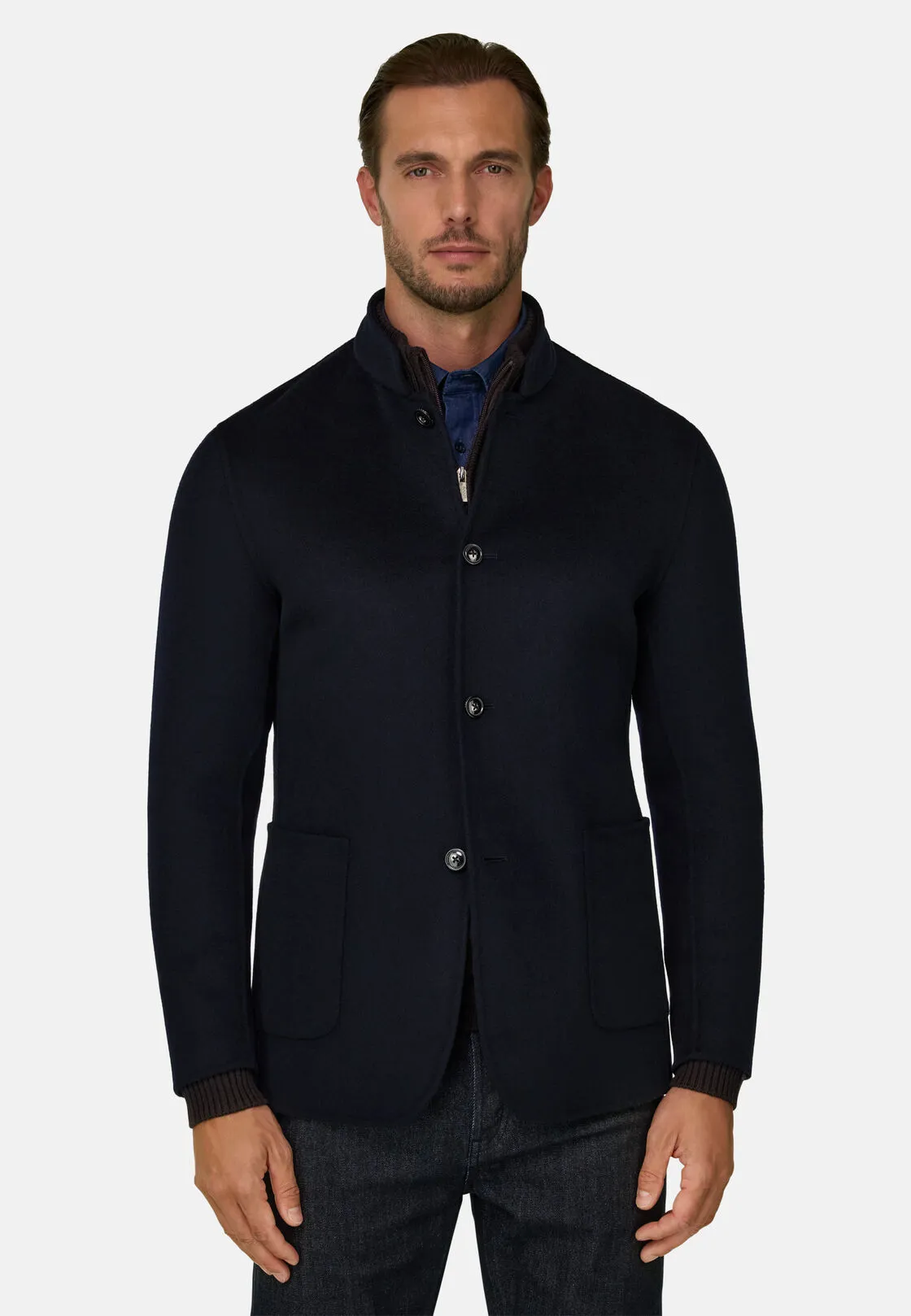 Boggi, Giacca Kyoto In Lana, Uomo, Navy, Taglia: 46 - immagine 1