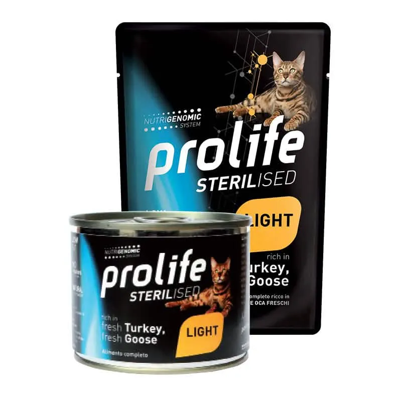 Prolife cat sterilised adult light turkey & goose 85 g - immagine 1