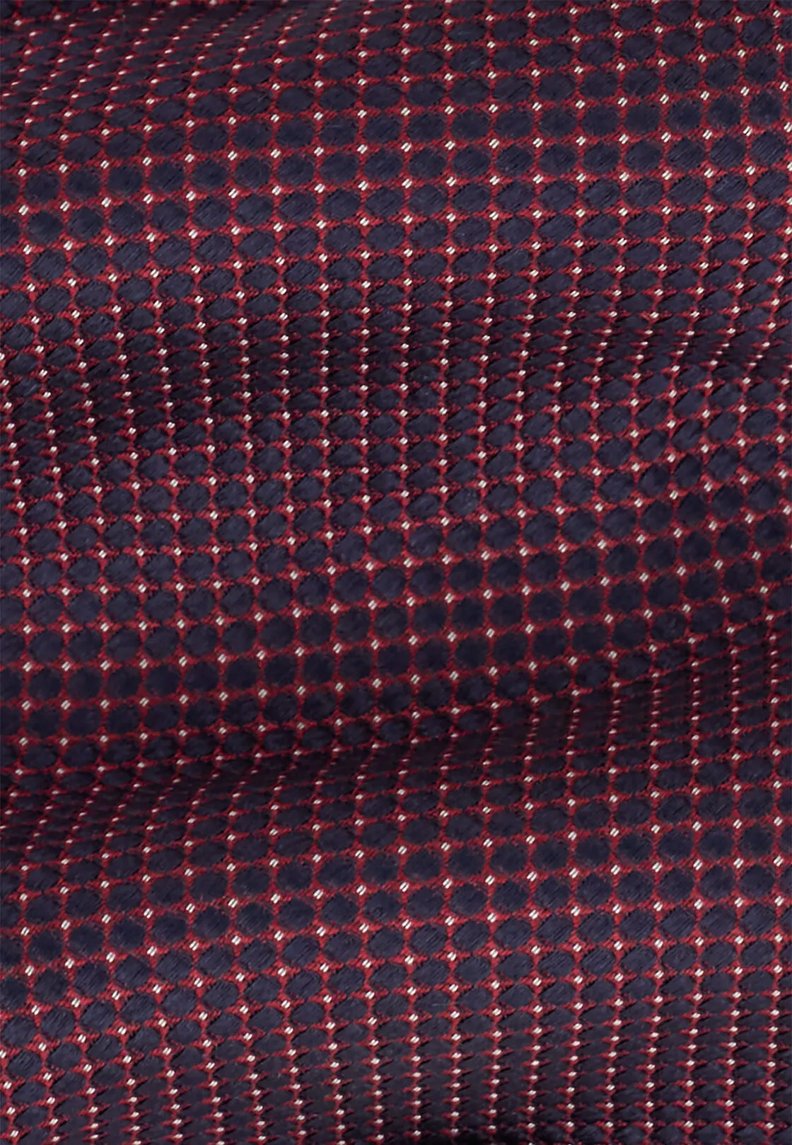 Boggi, Cravatta Jacquard Motivo Geometrico In Seta, Uomo, Rosso - immagine 2