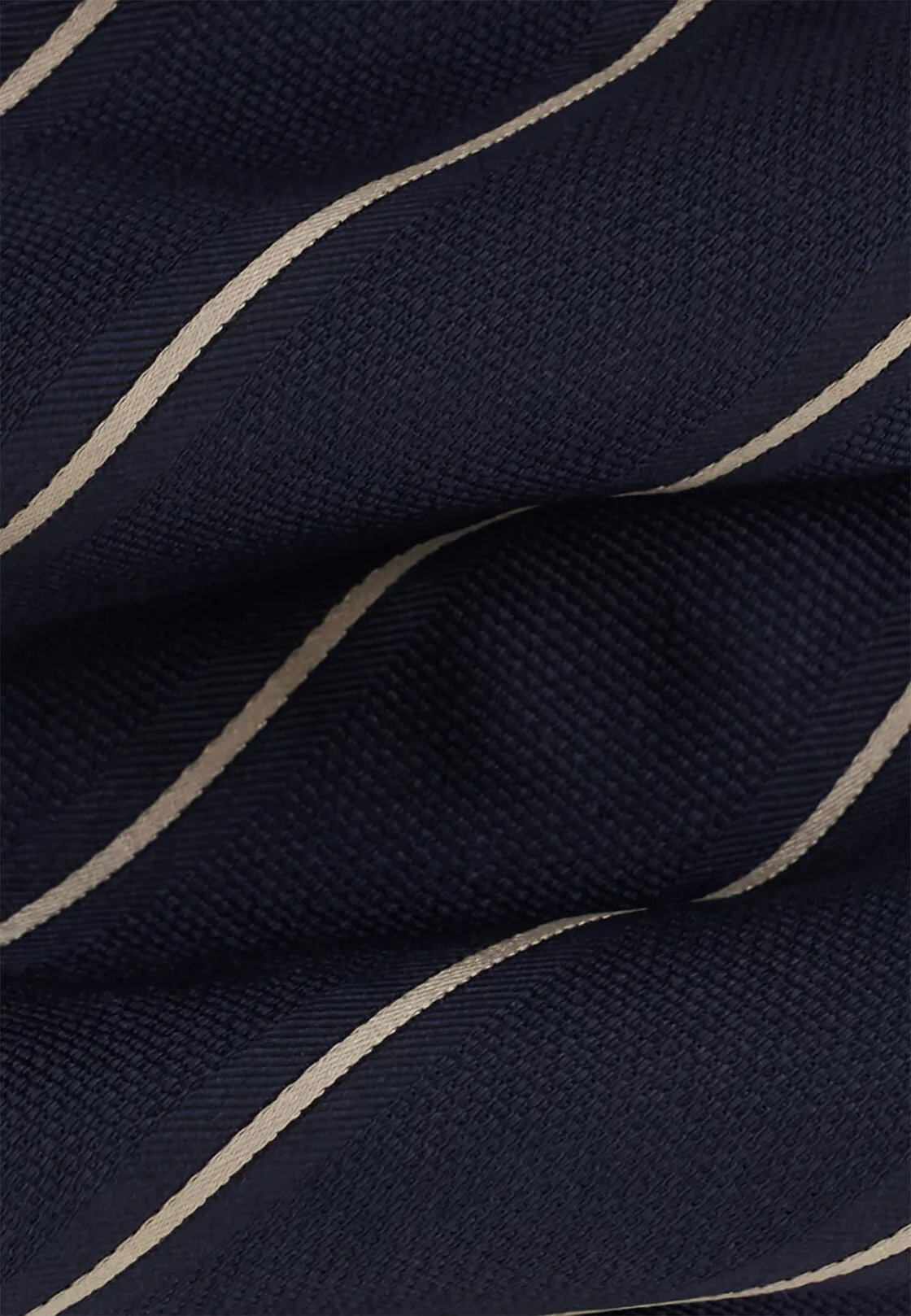 Boggi, Cravatta Jacquard Motivo Righe In Seta, Uomo, Navy - immagine 2