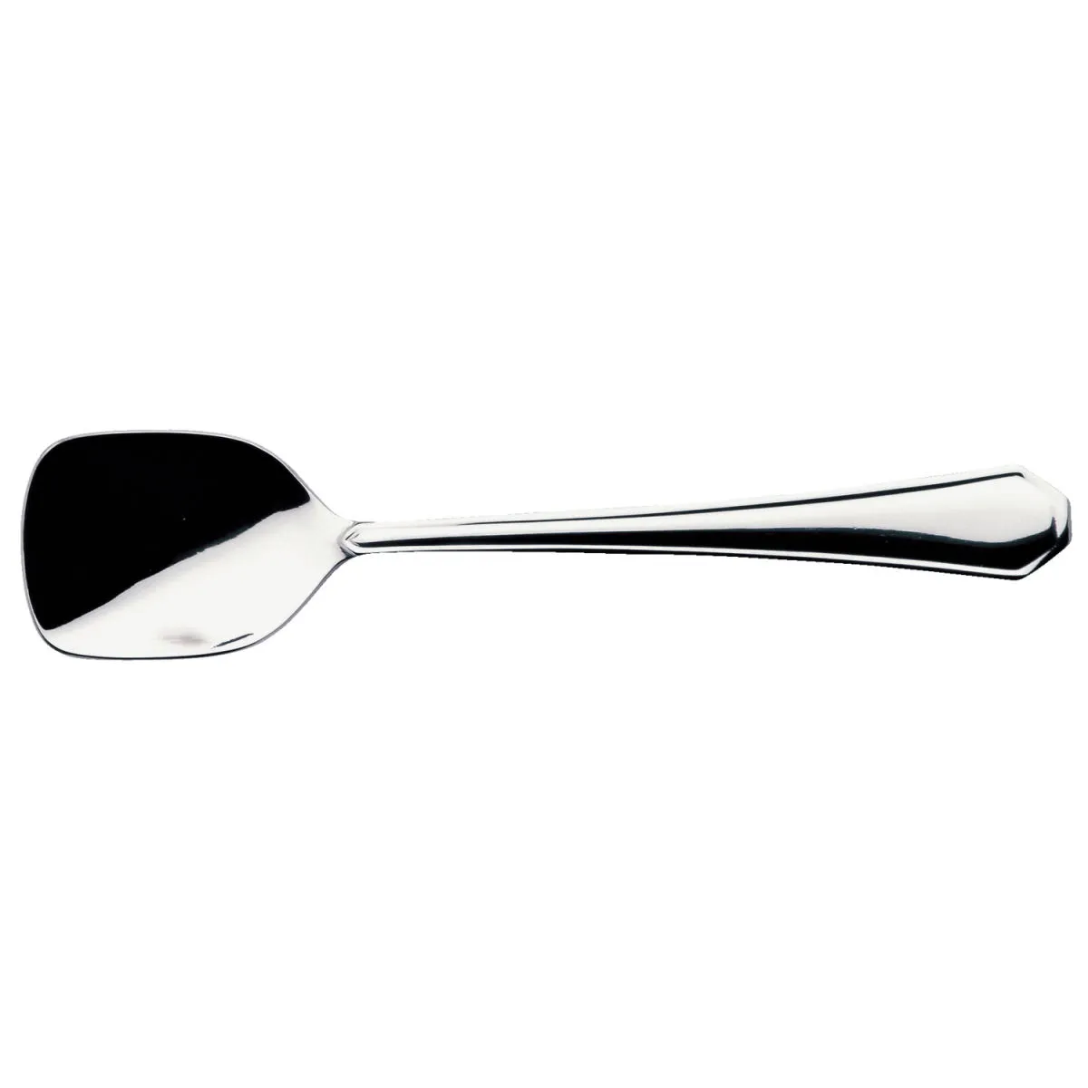 12x VEGA Cucchiaio gelato Tunis corto; 13.5 cm (L); argento, manico argento; 12 pz. / Pacco - immagine 1