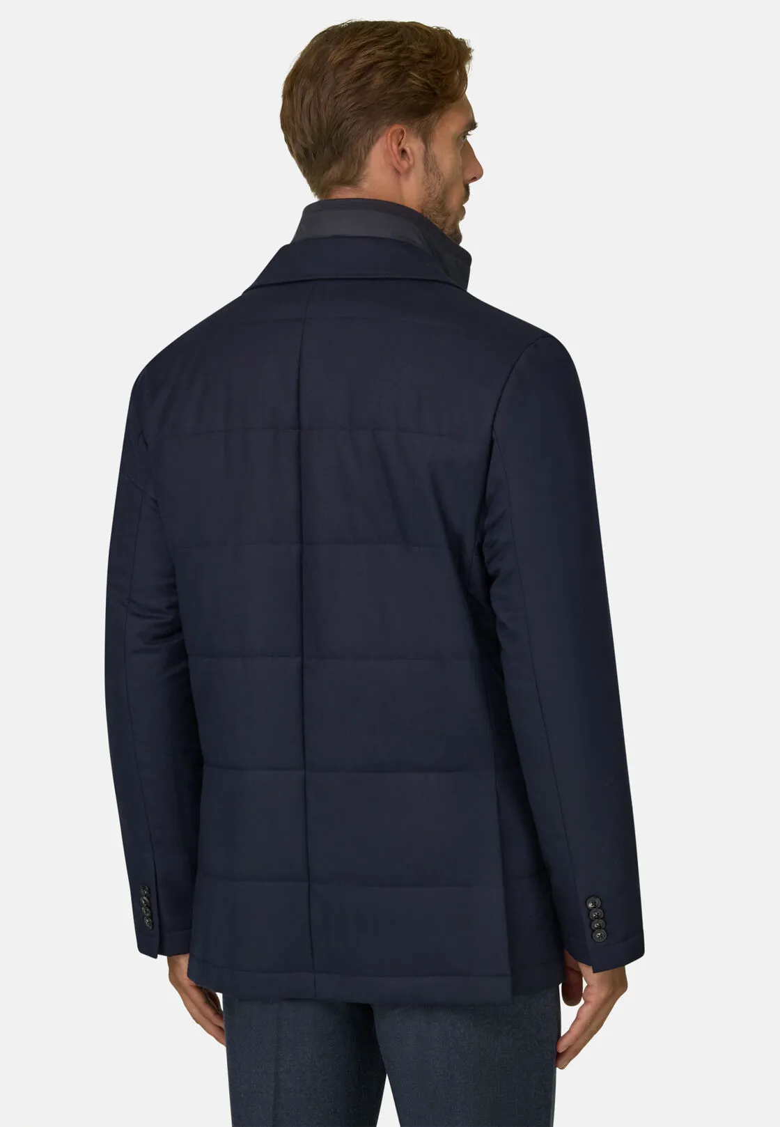 Boggi, Giubbotto Melange In Lana, Uomo, Navy, Taglia: XL - immagine 4