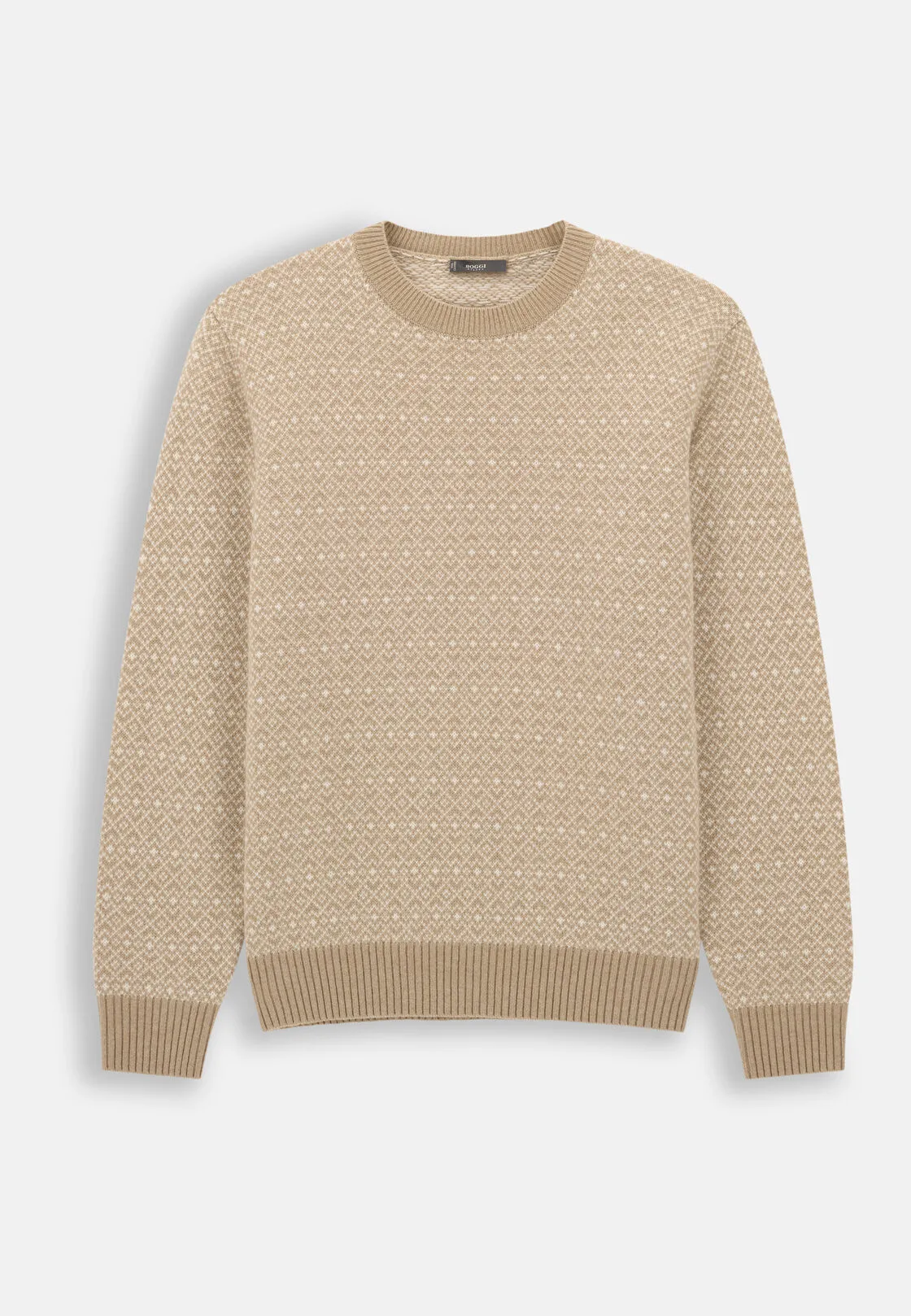 Boggi, Girocollo In Lana Cashmere Con Motivo Jacquard., Uomo, , Taglia: XXL - immagine 5