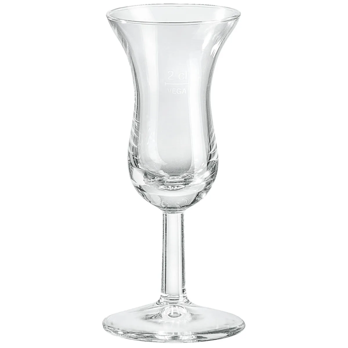 12x VEGA Bicchiere grappa Intermezzo con tacca; 50 ml, 5.1x12 cm (ØxH); trasparente; 2 cl Segno di riempimento, 12 pz. / Pacco - immagine 1