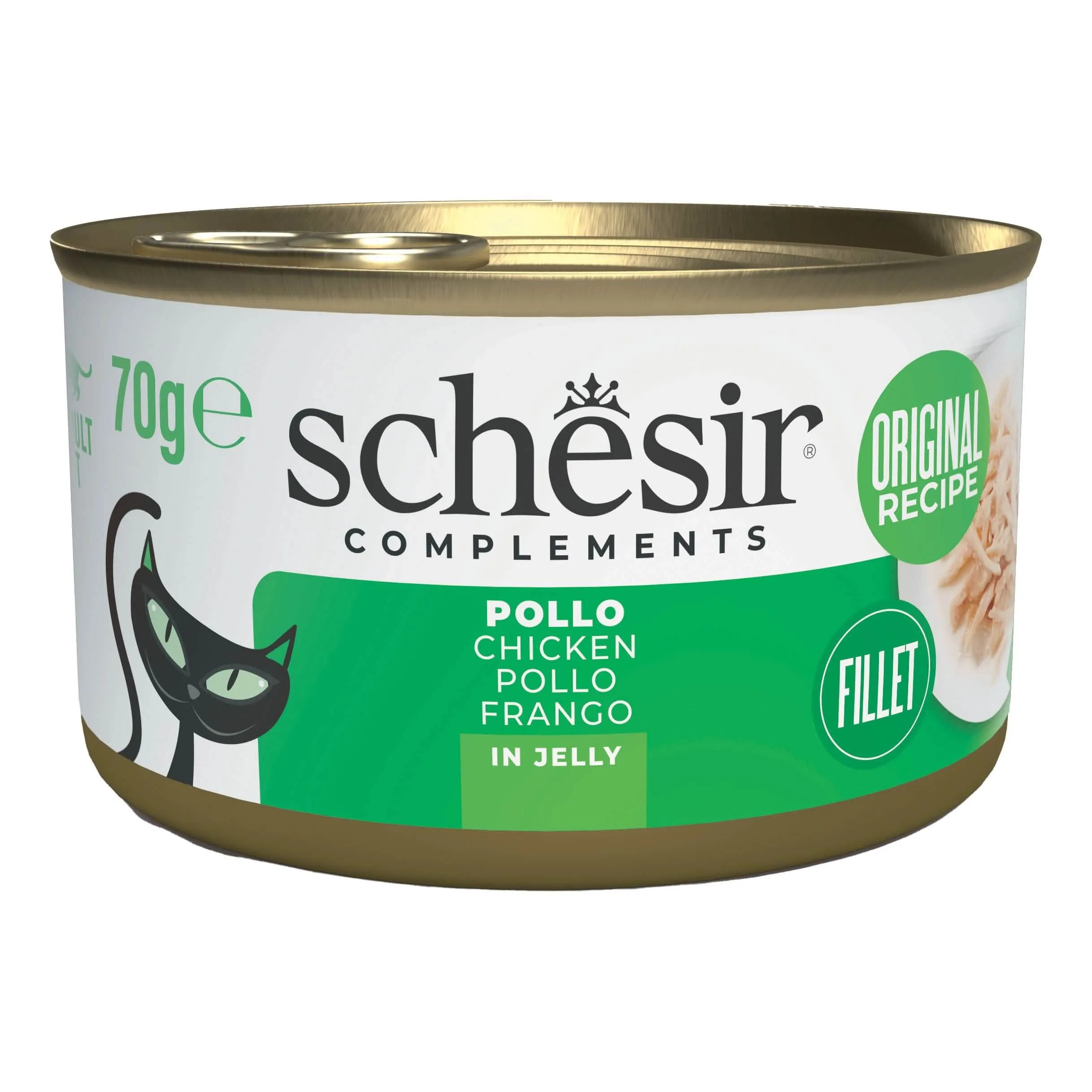 Schesir cat pollo lattina 70 g - immagine 1
