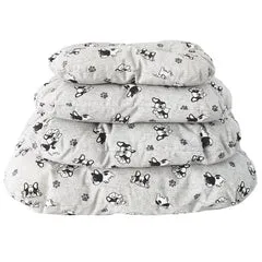 Cuscino ovale con 2 impunture Bulldog Nasonero Misura 4: 75x50 cm - immagine 1